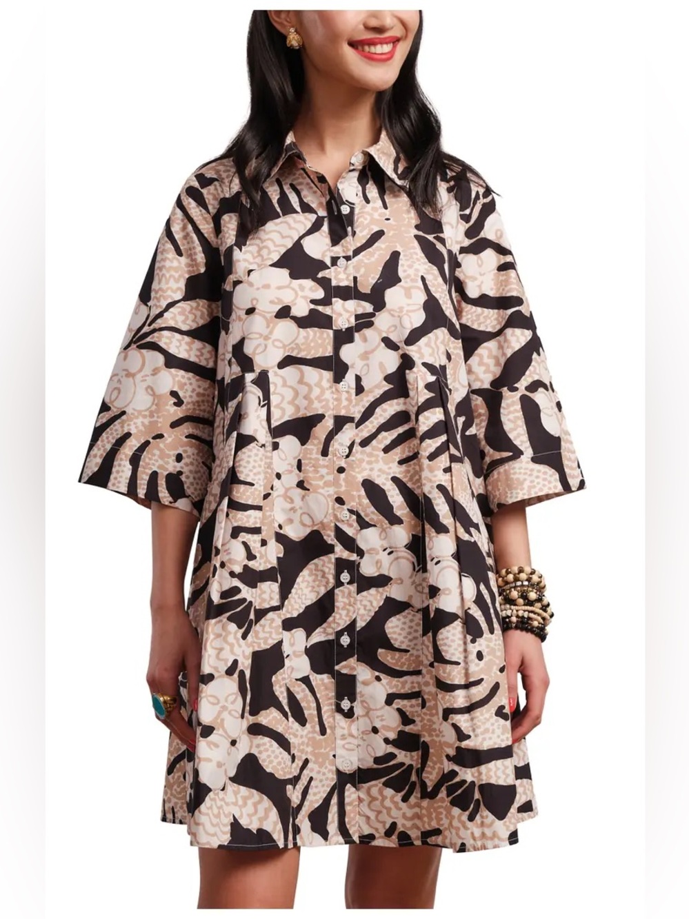 Frances Valentine Isla Shirtdress in Sketchy Jungle Size XS
